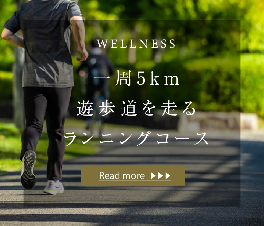 WELLNESS 一周5km遊歩道を走るランニングコース